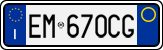 License plate of Italy, Cars (1994 year series)