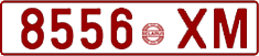 License plate Belarus, Cars (1992)