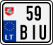License plate of Lithuania, Mopeds