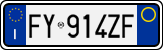 License plate of Italy, Cars (1994 year series)