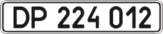 License plate Ukraine, Diplomatic