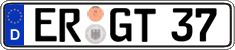 German license plate, Regular plates