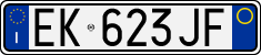 License plate of Italy, Cars (1994 year series)