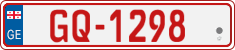 License plate of Georgia, Temporary