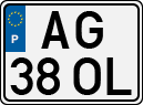 License plate of Portugal, Regular plates