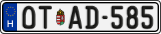 license plates of Hungary, Oldtimers (2022)