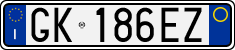License plate of Italy, Cars (1994 year series)