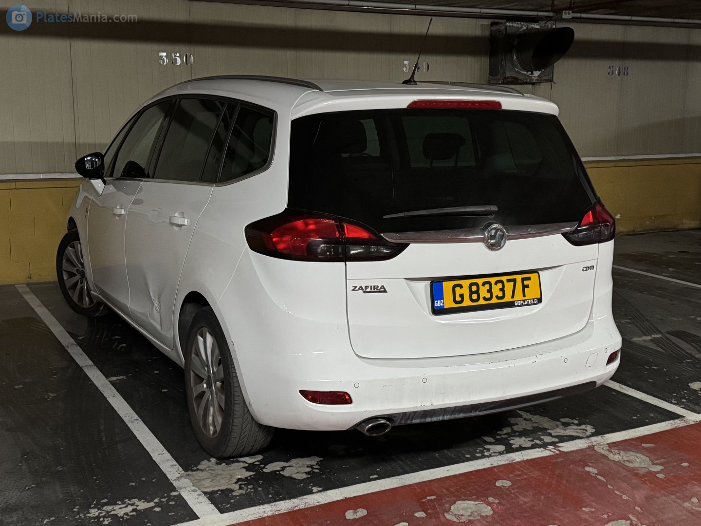 G 8337 F, Vauxhall Zafira 3rd gen Tourer (C; P12), 2011–2016