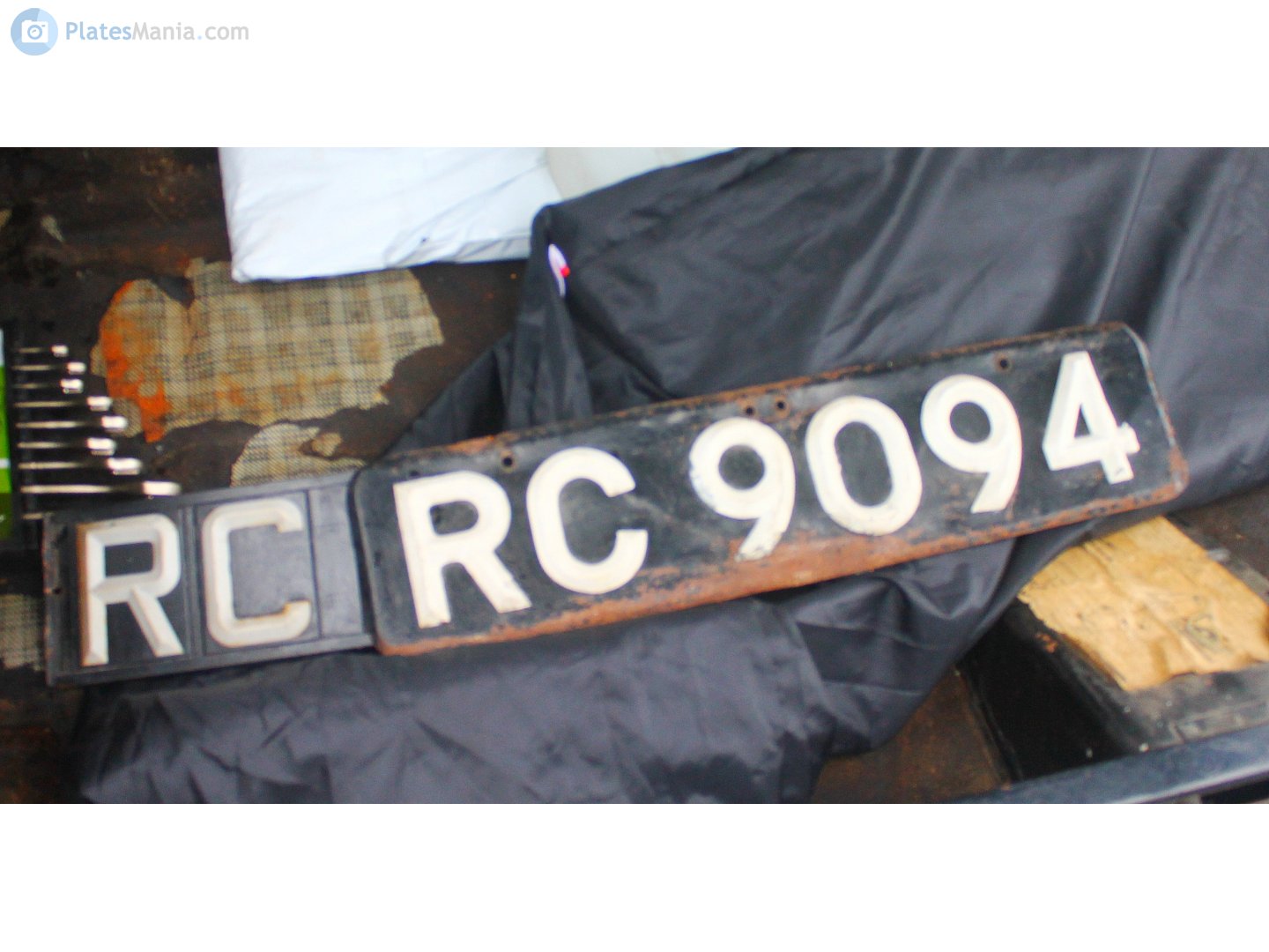 RC9094, License plate without vehicle 