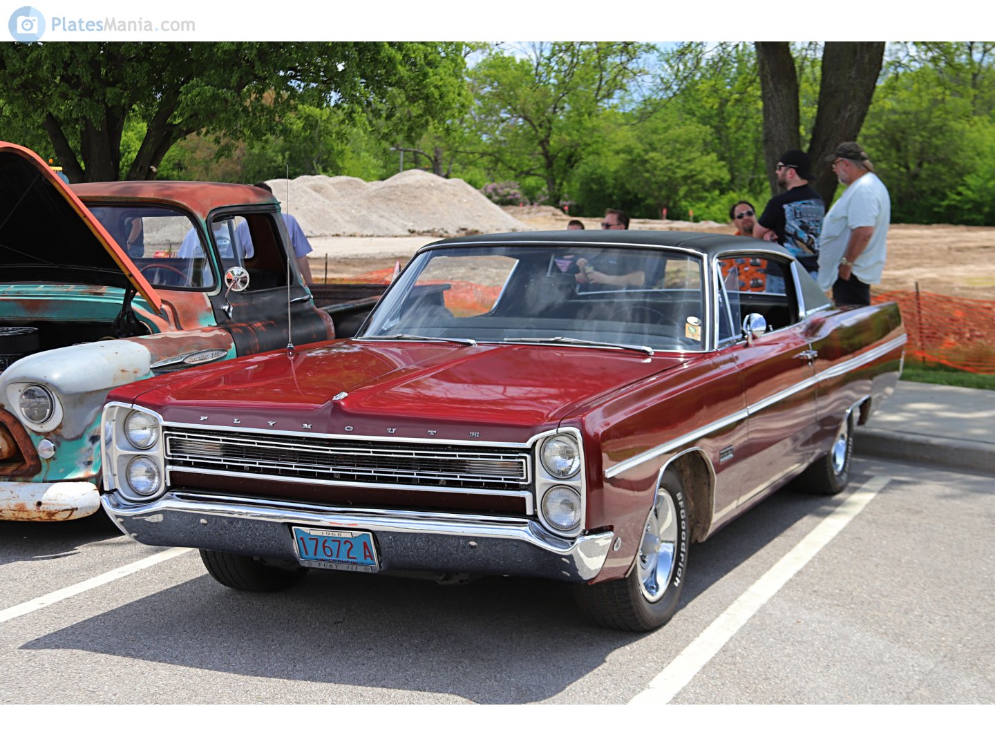 17672 A, Plymouth Fury 4th gen 1968 2-door (Fast Top) Hardtop (23; C-body), 3rd facelift, 1967–1968