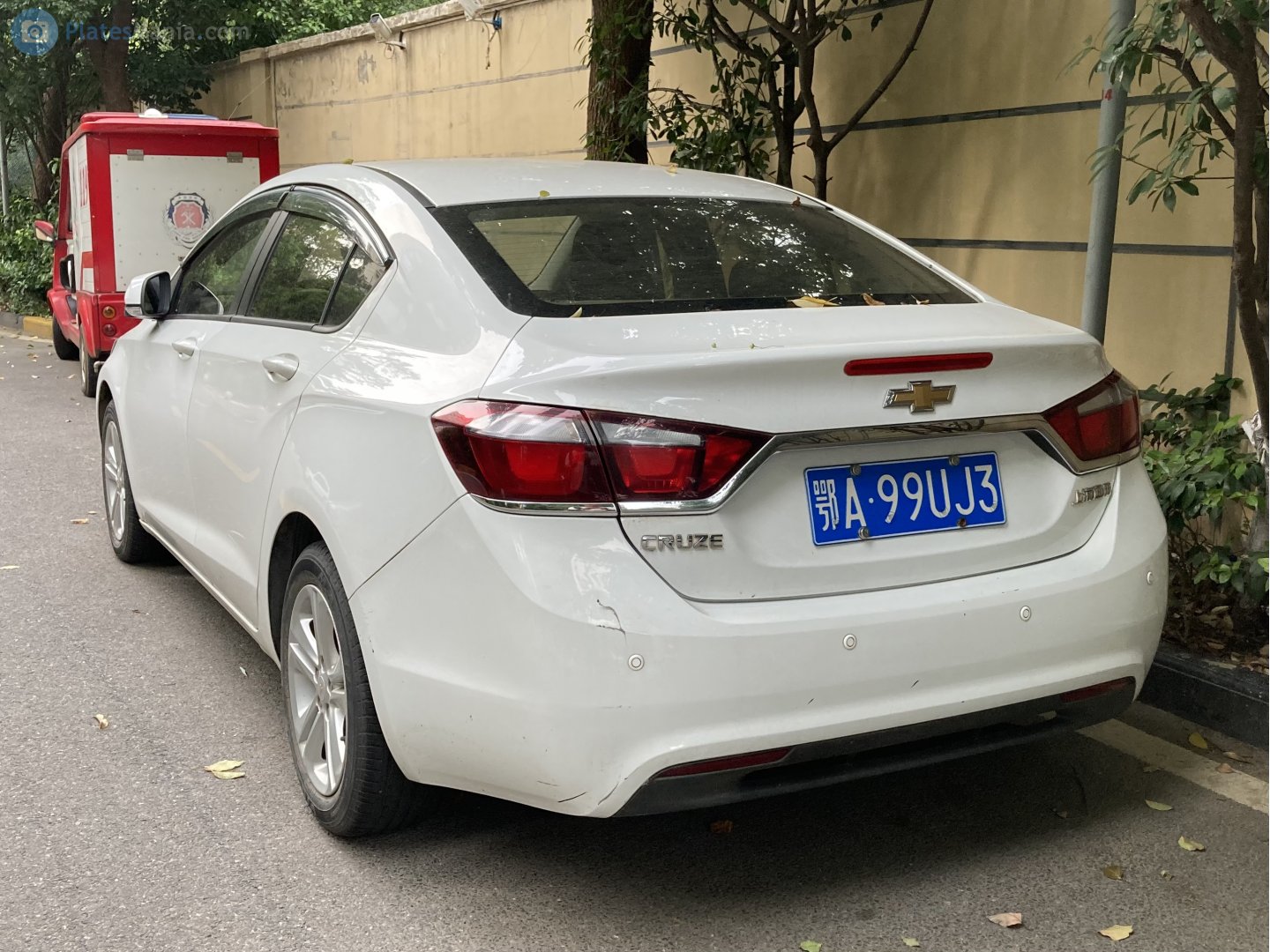 鄂A·99UJ3, Chevrolet Cruze 2nd gen Sedan (J400/D2SC; CN-market), 2014–2016