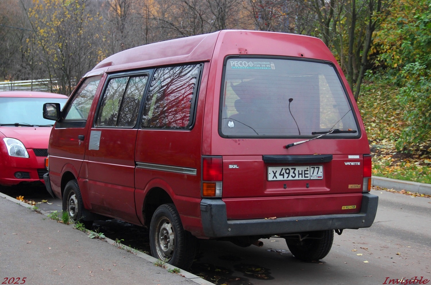 х 493 не 77, Nissan Vanette 2nd gen Van (C22), 1985–1994