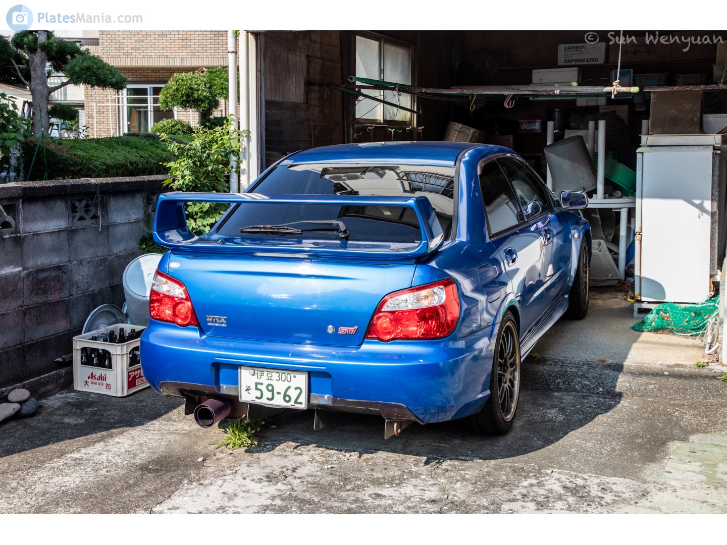 伊豆 300 そ 5962, Subaru Impreza WRX STi 2nd gen Sedan (GD), 1st facelift, 2003–2005