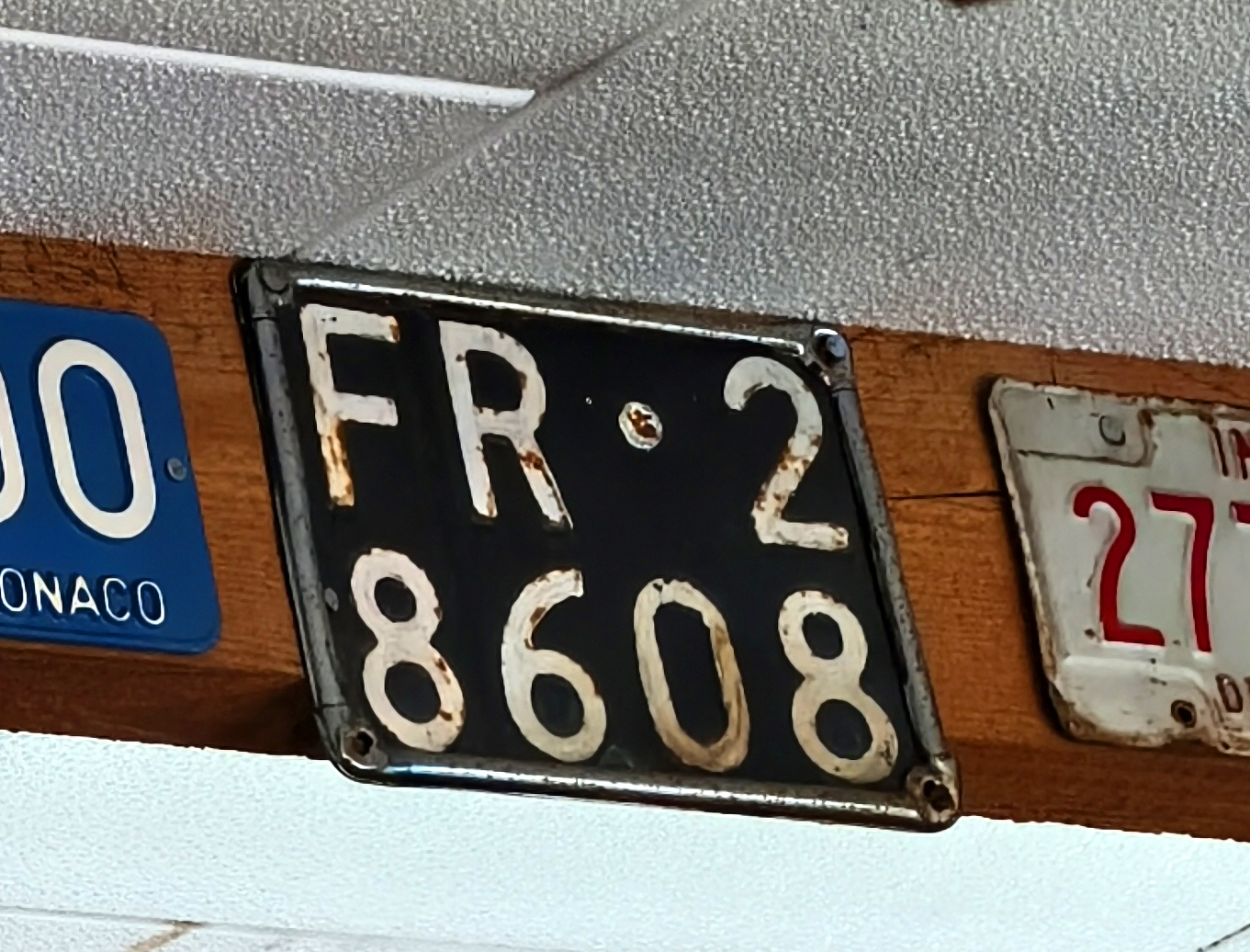 FR 28608, License plate without vehicle 