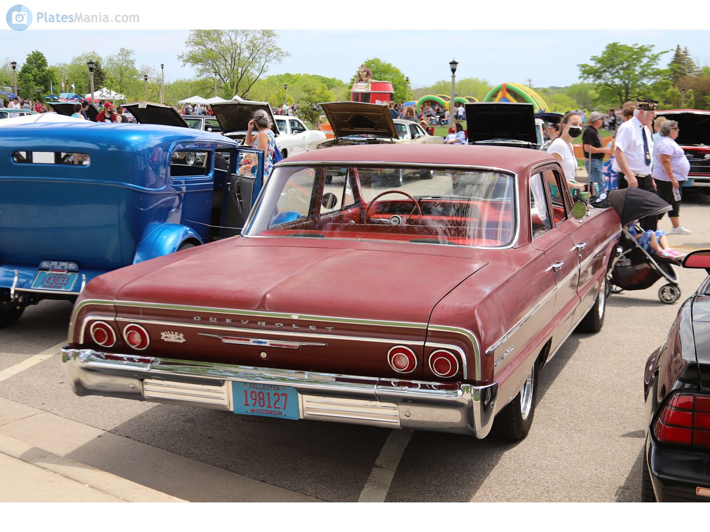 198127, Chevrolet Bel Air 5th gen 1964 4-door Sedan (1569/1669; B-body), 3rd facelift, 1963–1964