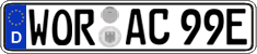 German license plate, Electric vehicles