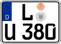 German license plate, Regular plates