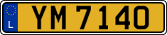 License plate of Luxembourg, 2003 year system