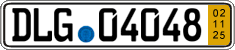German license plate, Short-term transit plates