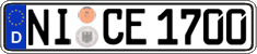German license plate, Regular plates