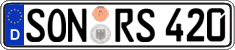 German license plate, Regular plates