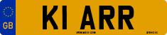 License plate of the United Kingdom, 1983 year system