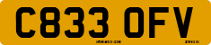 License plate of the United Kingdom, 1983 year system