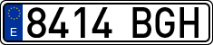 License plates of Spain, Ordinary (2000)