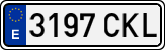 License plates of Spain, Ordinary (2000)