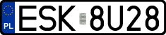 License plates of Poland, Regular car plates