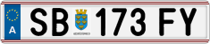 License plate of Austria, Regular plates