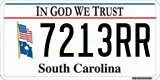 South Carolina, In God We Trust (1234AB/123 4AB)
