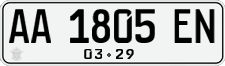 License plate of Indonesia, Regular plates