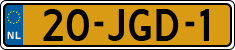 License plate of the Netherlands, Cars