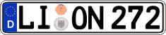 German license plate, Regular plates