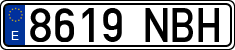 License plates of Spain, Ordinary (2000)