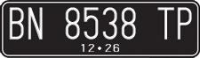 License plate of Indonesia, Regular plates