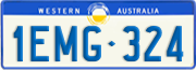 Western Australia, Regular plates