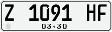 License plate of Indonesia, Regular plates