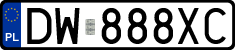 License plates of Poland, Regular car plates