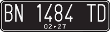 License plate of Indonesia, Regular plates