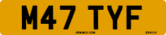License plate of the United Kingdom, 1983 year system