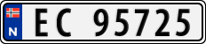 License plate of Norway, Cars