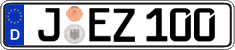 German license plate, Regular plates
