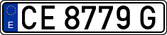 License plates of Spain, 1971 year series