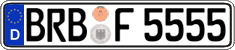 German license plate, Regular plates