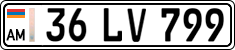 License plate of Armenia, Private owners