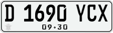 License plate of Indonesia, Regular plates