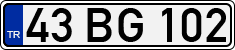 License plate of Turkey, Regular plates