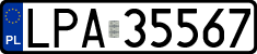 License plates of Poland, Regular car plates